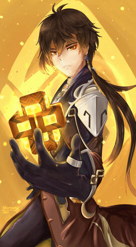 Zhongli Genshin Impact Fan Art
